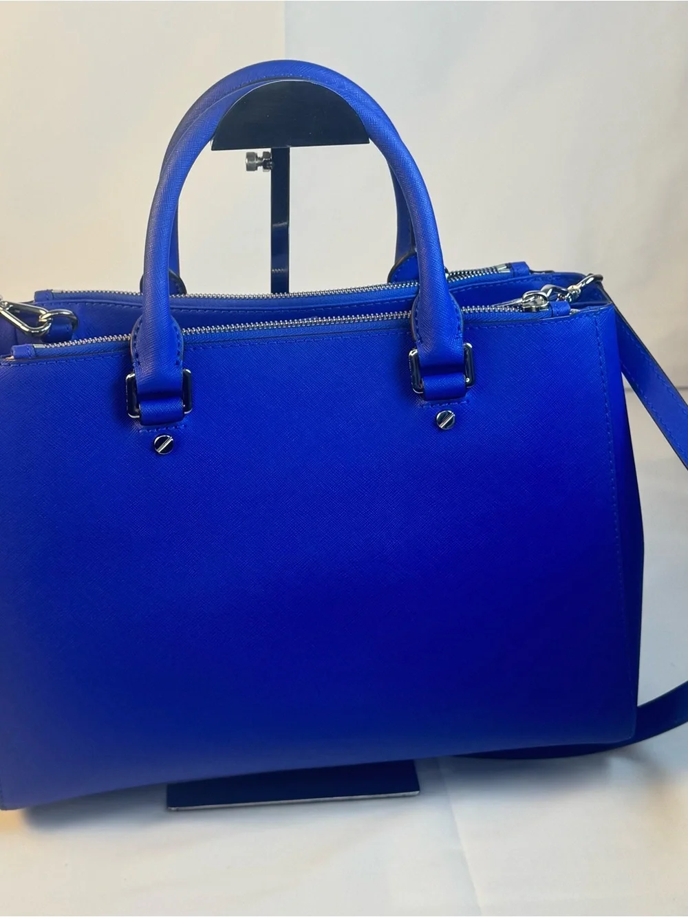 Michael Kors Electric Blue Saffiano Leather Tote - Picture 2 of 10